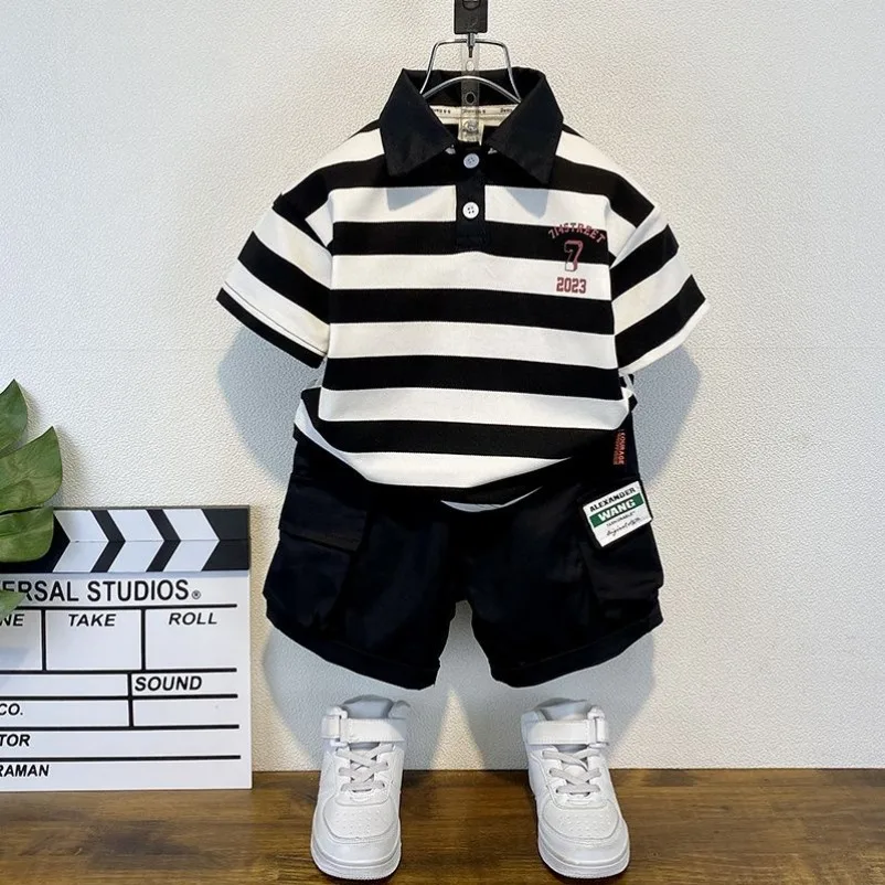Summer Baby Boy Clothes Sets Cotton Cartoon Casual T-Shirt Shorts 2PCS Children's 2025 New Top & Bottom Sets Fashion Kids Suit
Summer Baby Boy Clothes Sets Cotton Cartoon Casual T-Shirt Shorts 2PCS Children's 2025 New Top & Bottom Sets Fashion Kids Suit