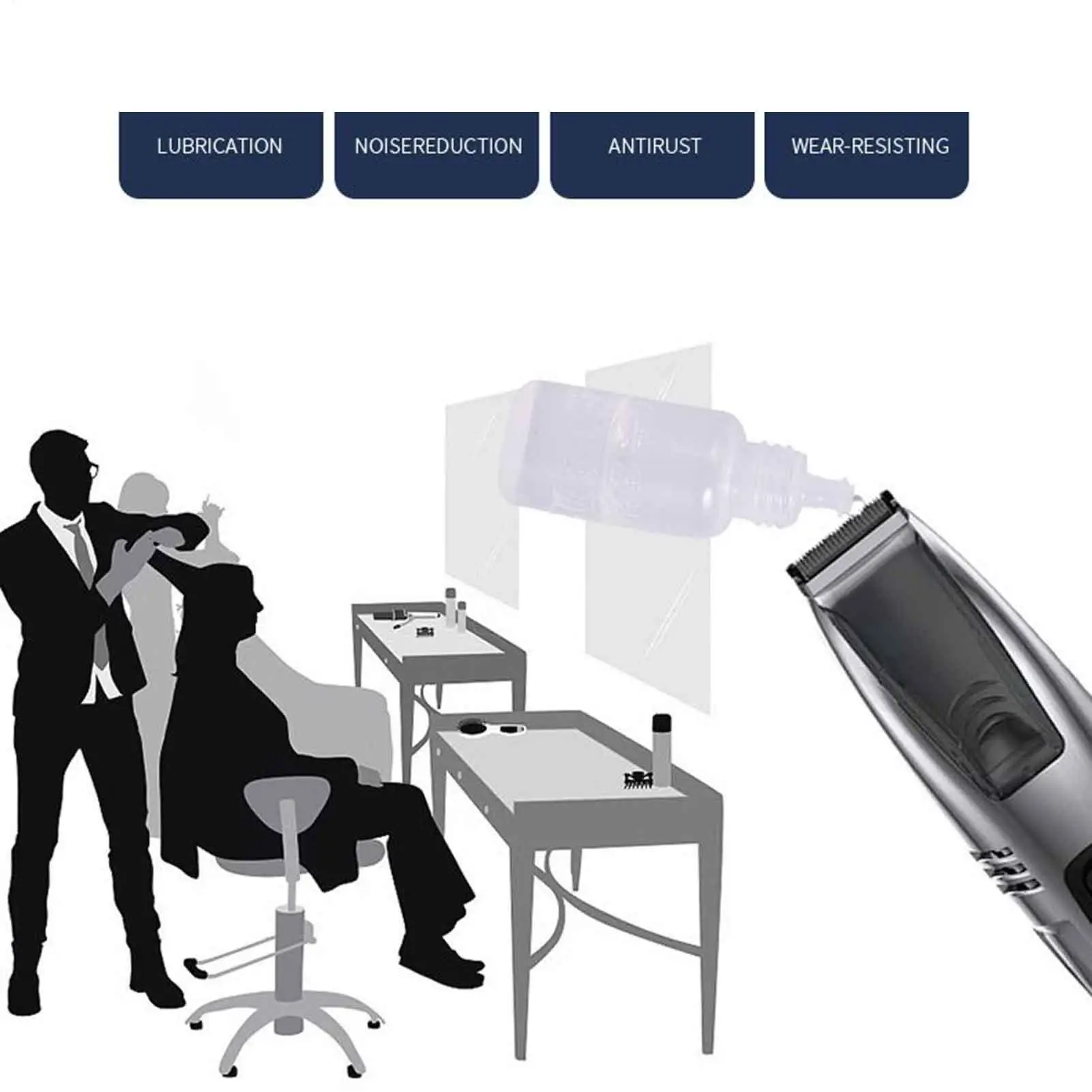 Масло для триммера для волос, смазка для бытового триммера, устойчивая к ржавчине смазочное масло для электрической бритвы для волос для парикмахера, ухода за волосами
Масло для триммера для волос, смазка для бытового триммера, устойчивая к ржавчине смазочное масло для электрической бритвы для волос для парикмахера, ухода за волосами