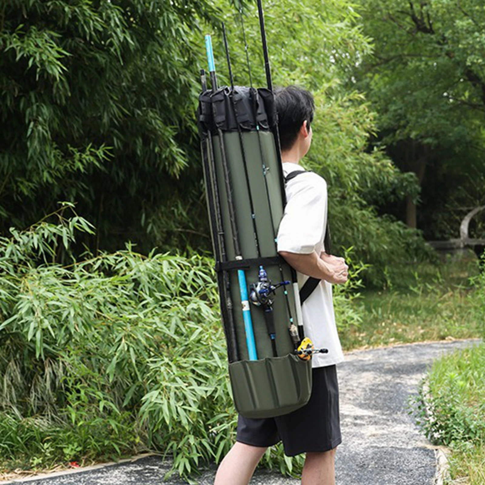 Multipurpose Fishing Rod Bag Waterproof Oxford Organizer Large Capacity Tackle Storage for Fishing Accessories
Multipurpose Fishing Rod Bag Waterproof Oxford Organizer Large Capacity Tackle Storage for Fishing Accessories