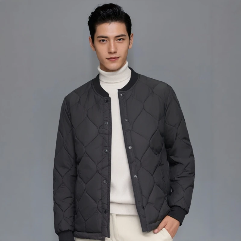 Men's Winter Thiened Fce Lined down Cotton Jaet Lightweight Inner Liner Warm Dad Sle Coat Polyester Fiber Fill
Men's Winter Thiened Fce Lined down Cotton Jaet Lightweight Inner Liner Warm Dad Sle Coat Polyester Fiber Fill