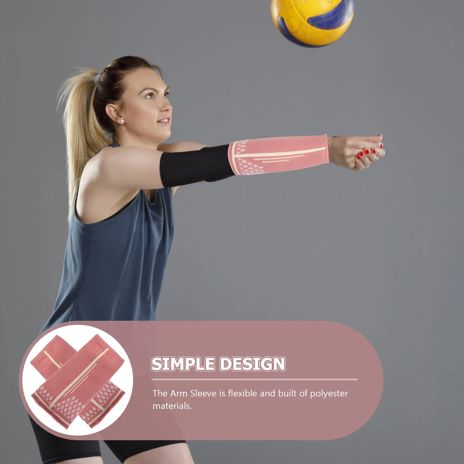 1 Pair Volleyball Arm Sleeve Sports Wrist Protector Elastic Breathable Lightweight Stretchy Wrist Band For Women Teen Girls
1 Pair Volleyball Arm Sleeve Sports Wrist Protector Elastic Breathable Lightweight Stretchy Wrist Band For Women Teen Girls