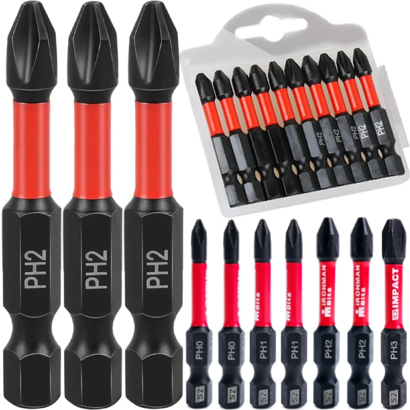 S2 Steel Magnetic Screwdriver Drill Bits Hex Shank Impact Driver Screw Bits Non-Slip Cross Electric Batch Head Power Tools
S2 Steel Magnetic Screwdriver Drill Bits Hex Shank Impact Driver Screw Bits Non-Slip Cross Electric Batch Head Power Tools