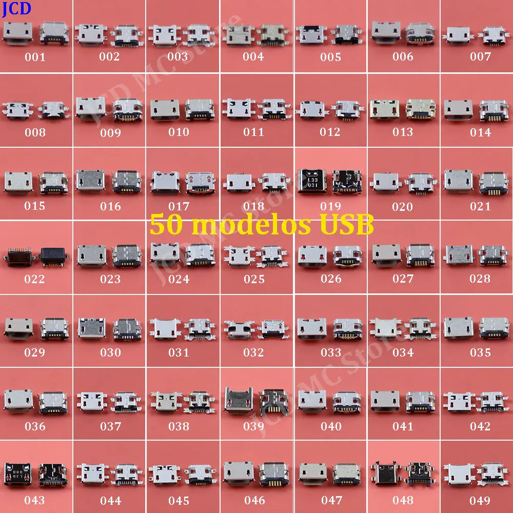 50 Models 5Pin Micro USB Jack Socket Charging Port Connector For Samsung Huawei Lenovo HTC Nokia Tablet PC Etc mobile tablet GPS
50 Models 5Pin Micro USB Jack Socket Charging Port Connector For Samsung Huawei Lenovo HTC Nokia Tablet PC Etc mobile tablet GPS