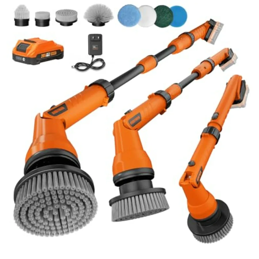 1200RPM Electric Scrubber for Floors and Walls Replaceable Battery Design for Outdoor Garden and Patio Cleaning, Yellow/Black,
1200RPM Electric Scrubber for Floors and Walls Replaceable Battery Design for Outdoor Garden and Patio Cleaning, Yellow/Black,