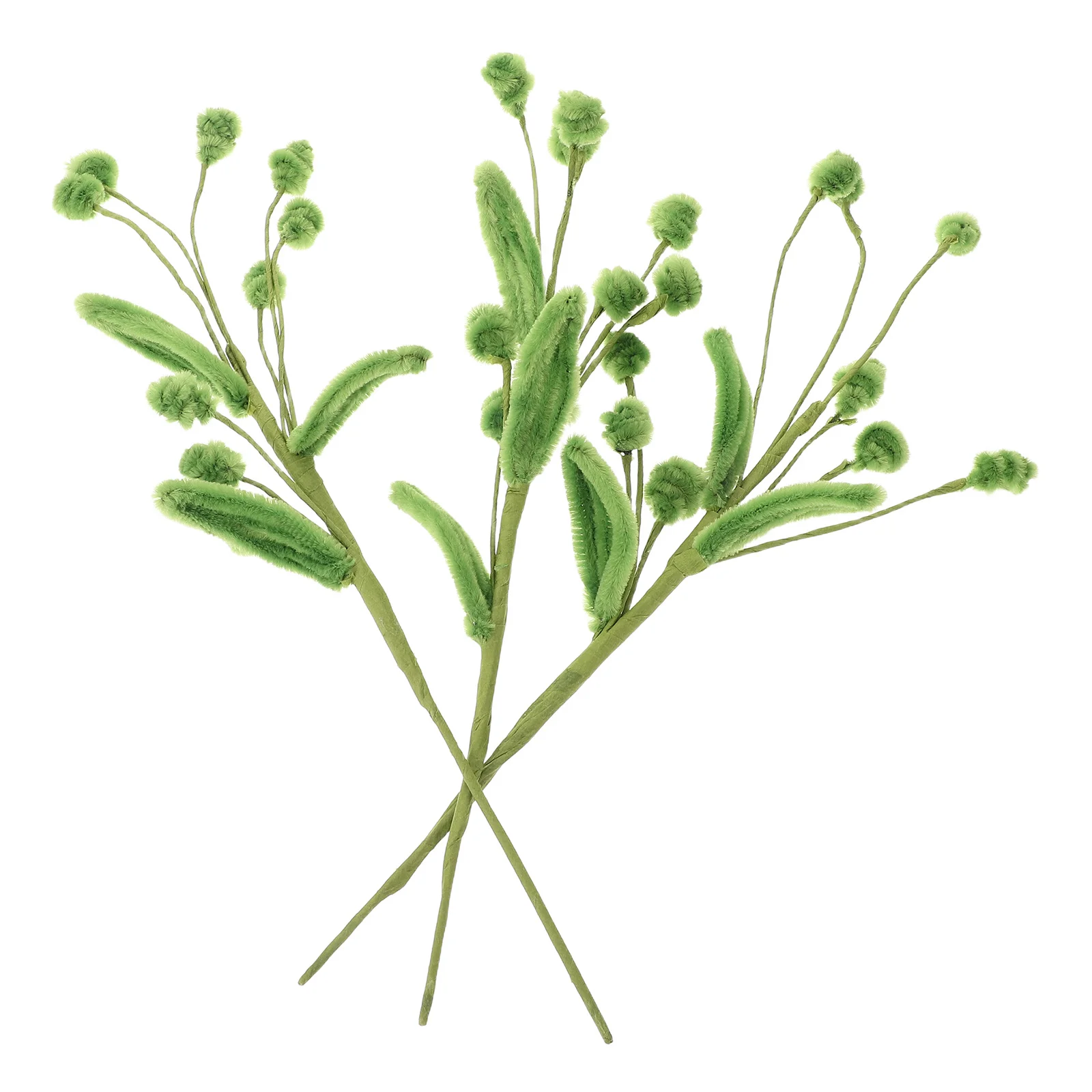 3pcs Green Chenille Stems Crafts Soft Bendable Leaf Picks For Wedding Christmas Spring Table Centerpiece Vase Filler Decor
3pcs Green Chenille Stems Crafts Soft Bendable Leaf Picks For Wedding Christmas Spring Table Centerpiece Vase Filler Decor