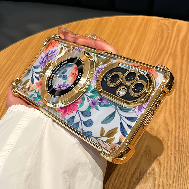 Bracket Soft Silicone Phone Case For OPPO A96 5G A97 A98 A95 4G A80 A79 A78 A94 A93 A92 Clear Shockproof Plating Flower Cover
Bracket Soft Silicone Phone Case For OPPO A96 5G A97 A98 A95 4G A80 A79 A78 A94 A93 A92 Clear Shockproof Plating Flower Cover