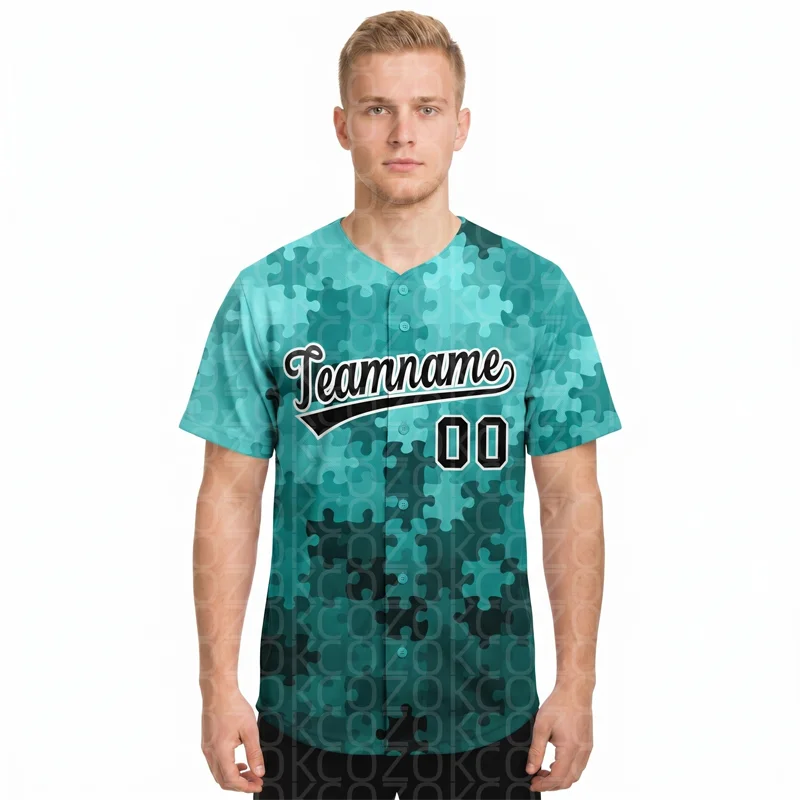 Blue Jigsaw Puzzle Baseball Jersey Men Women Short Sleeve Shirt 3D Printed Shirt Team Shirts Hip Hop Unisex Tops
Blue Jigsaw Puzzle Baseball Jersey Men Women Short Sleeve Shirt 3D Printed Shirt Team Shirts Hip Hop Unisex Tops