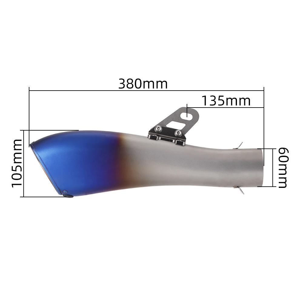 Universal 60mm Inlet Motorcycle Exhaust Muffler with DB killer for R3 R25 Z400 Z900 MT07 MT09 ninja650 Z750 Z800 mt03 R6 RC390
Universal 60mm Inlet Motorcycle Exhaust Muffler with DB killer for R3 R25 Z400 Z900 MT07 MT09 ninja650 Z750 Z800 mt03 R6 RC390