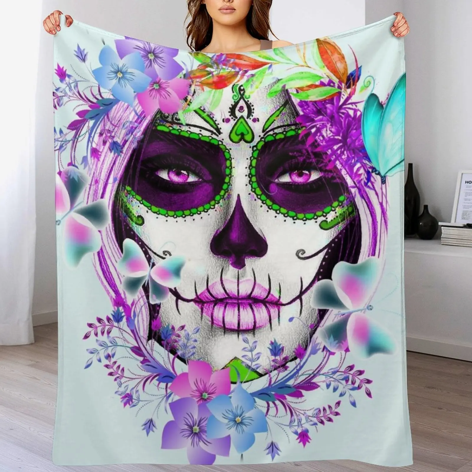 Catrina, Mexican Sugar Skull Girl Throw Blanket Fuzzy Plush Throw Blanket for Sofa Chair
Catrina, Mexican Sugar Skull Girl Throw Blanket Fuzzy Plush Throw Blanket for Sofa Chair