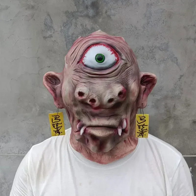 New 2025 Cyclops Cosplay Costume Mask Adult Unisex Headgear Monster Latex Mask Demon Earrings Accessory Halloween Carnival Props
New 2025 Cyclops Cosplay Costume Mask Adult Unisex Headgear Monster Latex Mask Demon Earrings Accessory Halloween Carnival Props