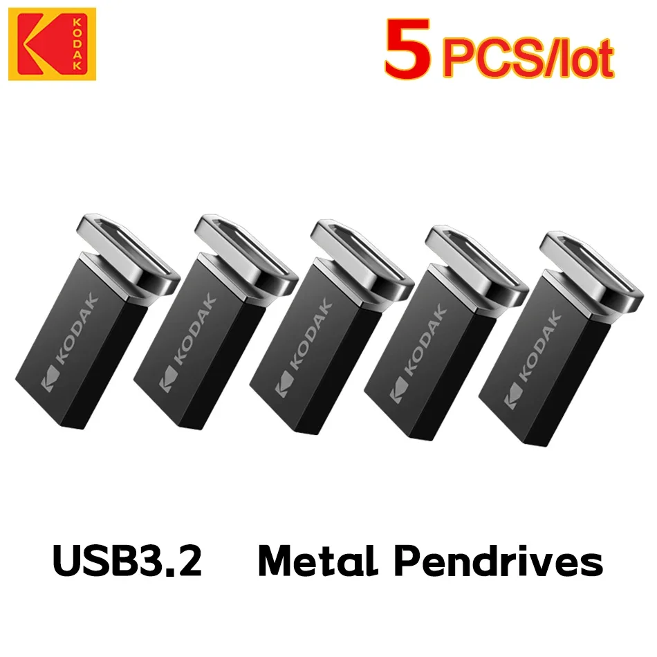 5PCS Dropshipping KODAK USB3.2 Pendrive Original MINI Metal USB Flash Drive 32GB 64GB 128G Up To 140Mb/s USB Memory for Car
5PCS Dropshipping KODAK USB3.2 Pendrive Original MINI Metal USB Flash Drive 32GB 64GB 128G Up To 140Mb/s USB Memory for Car