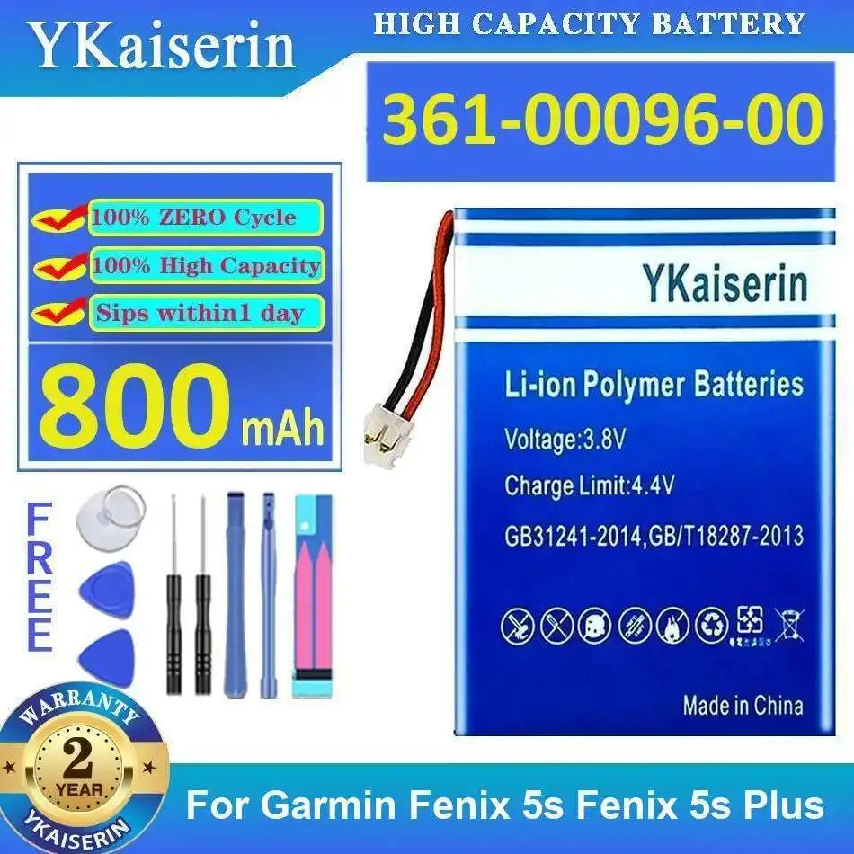 For Garmin Fenix 5s Fenix 5s Plus Gps Battery 800mAh Long Lasting High Compatibility 361-00096-00
For Garmin Fenix 5s Fenix 5s Plus Gps Battery 800mAh Long Lasting High Compatibility 361-00096-00