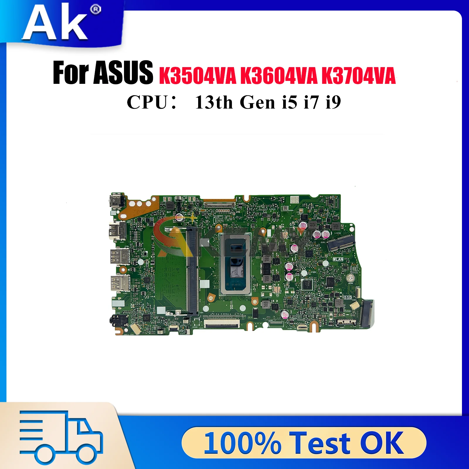 X1505VA Материнская плата для ноутбука ASUS VivoBook K3604VA X1505V K3504ZA X1505VA K3704VA K3604ZA K3504VA Материнская плата 13-го поколения i5 i7 i9
X1505VA Материнская плата для ноутбука ASUS VivoBook K3604VA X1505V K3504ZA X1505VA K3704VA K3604ZA K3504VA Материнская плата 13-го поколения i5 i7 i9