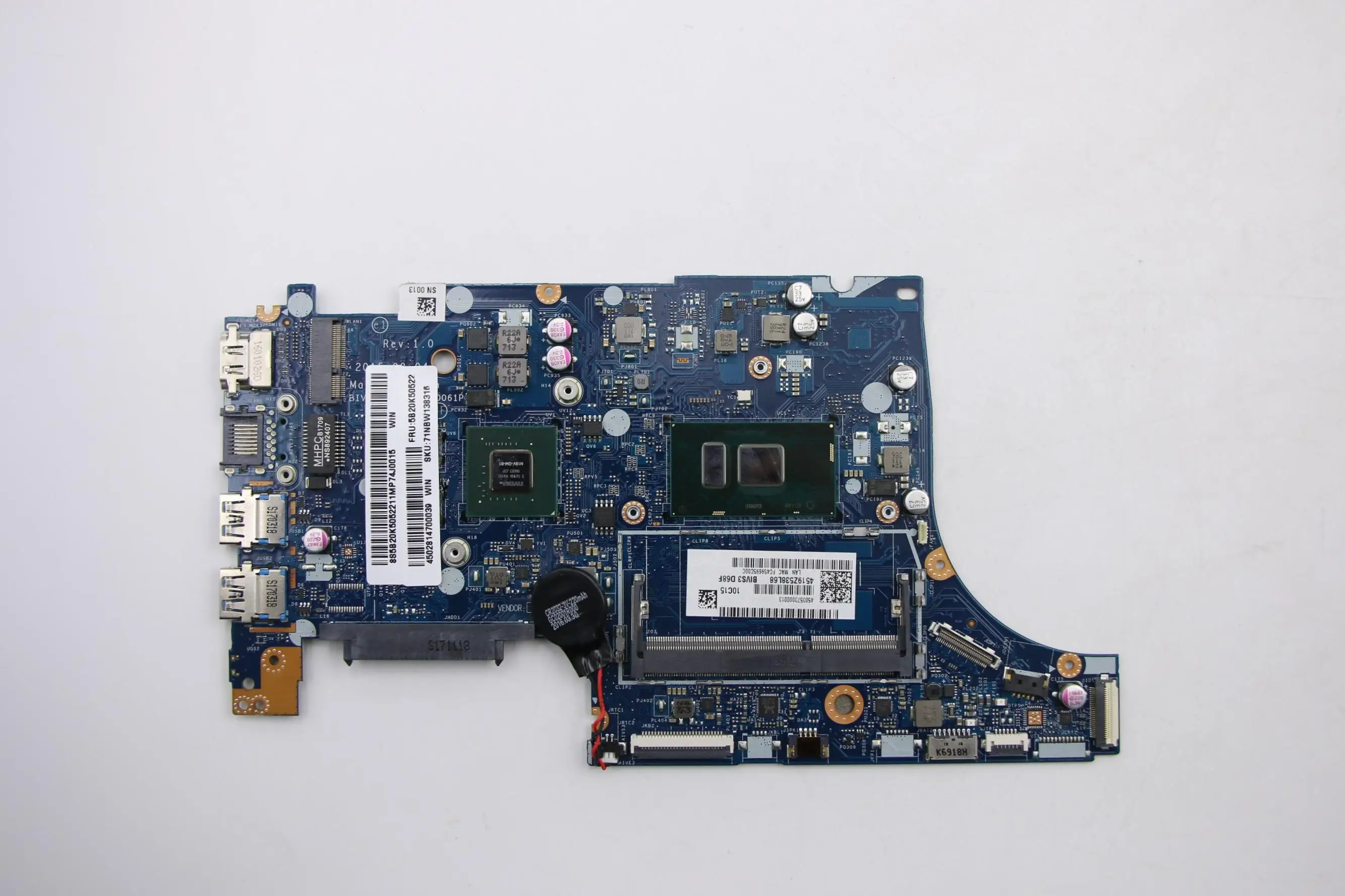 5B20K50522 для Lenovo ideapad 500S-13ISK, материнская плата для ноутбука GUP 2 ГБ I5-6200U, процессор, 100% полное тестирование
5B20K50522 для Lenovo ideapad 500S-13ISK, материнская плата для ноутбука GUP 2 ГБ I5-6200U, процессор, 100% полное тестирование
