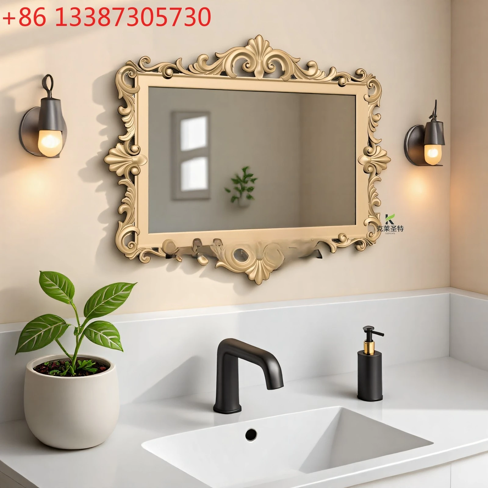 European fireplace wall-mounted decorative mirror household light luxury carved bedroom dressing mirror occurs retro
European fireplace wall-mounted decorative mirror household light luxury carved bedroom dressing mirror occurs retro