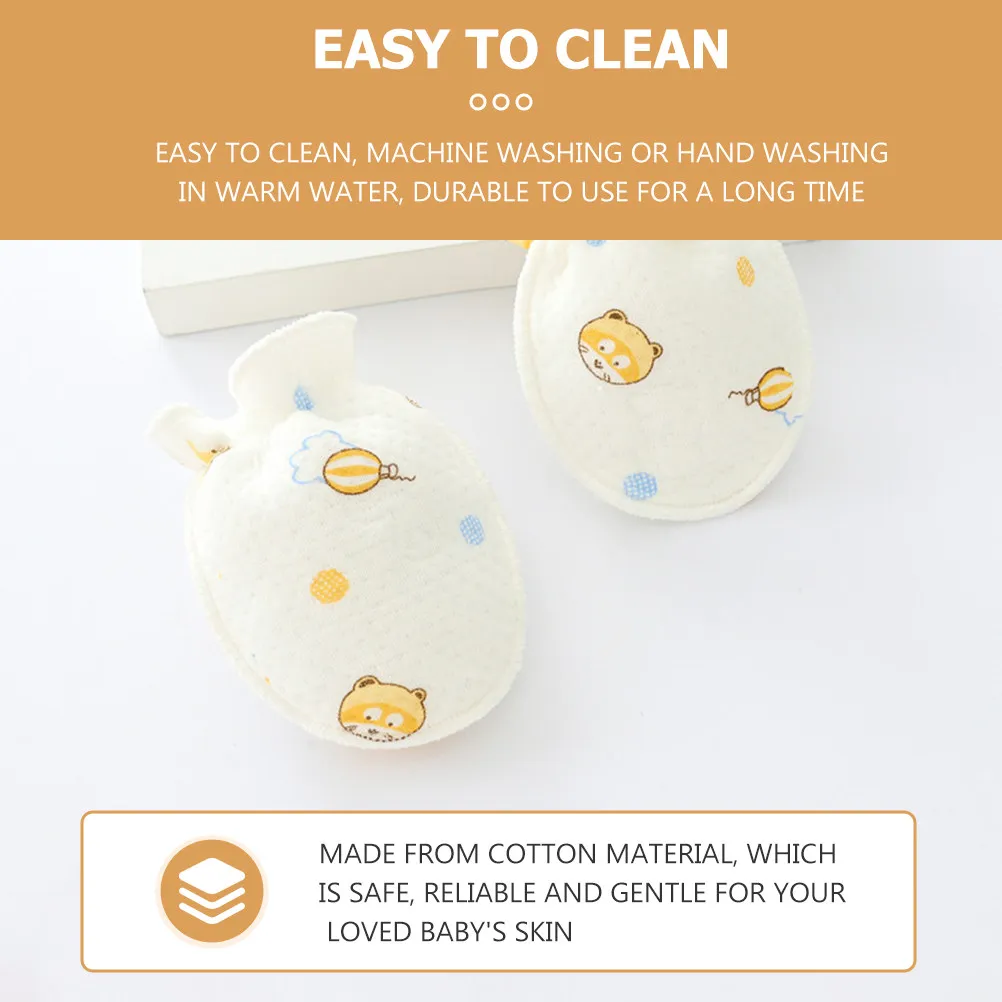 3 Pairs Baby Mittens Cotton Cozy Newborn No Scratch Warm Protectors Gloves Durable Machine Washable Soft Comfortable Safe
3 Pairs Baby Mittens Cotton Cozy Newborn No Scratch Warm Protectors Gloves Durable Machine Washable Soft Comfortable Safe