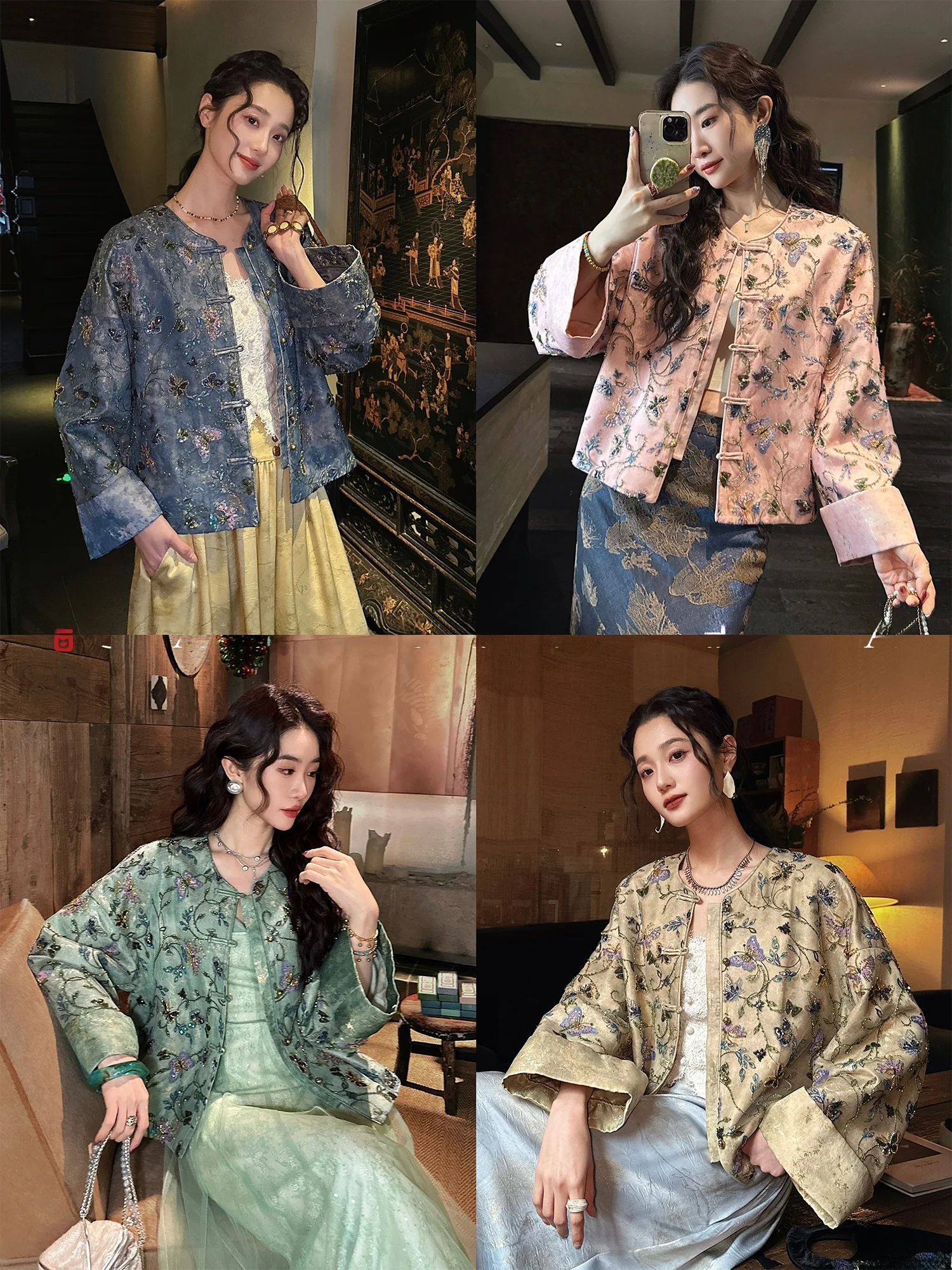 Sanji Black Flower New Chinese Style Three-Part Embroidered Early Spring Jacket Women's Fashionable Trendy Short Outerwear
Sanji Black Flower New Chinese Style Three-Part Embroidered Early Spring Jacket Women's Fashionable Trendy Short Outerwear