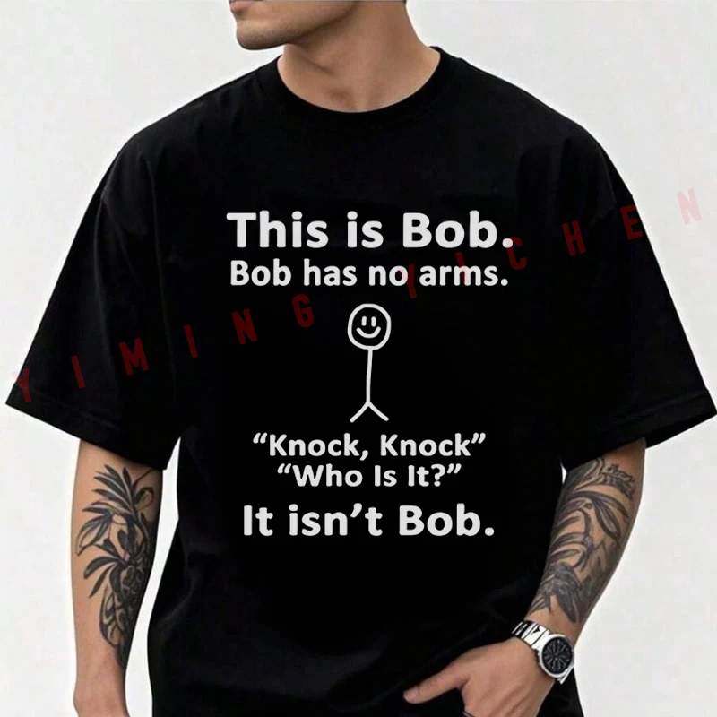 This Is Bob - Knock Knock Joke Motorcycle T-Shirt Men Cotton O-neck Short Sleeve TShirt Fashion Tops Tee
This Is Bob - Knock Knock Joke Motorcycle T-Shirt Men Cotton O-neck Short Sleeve TShirt Fashion Tops Tee