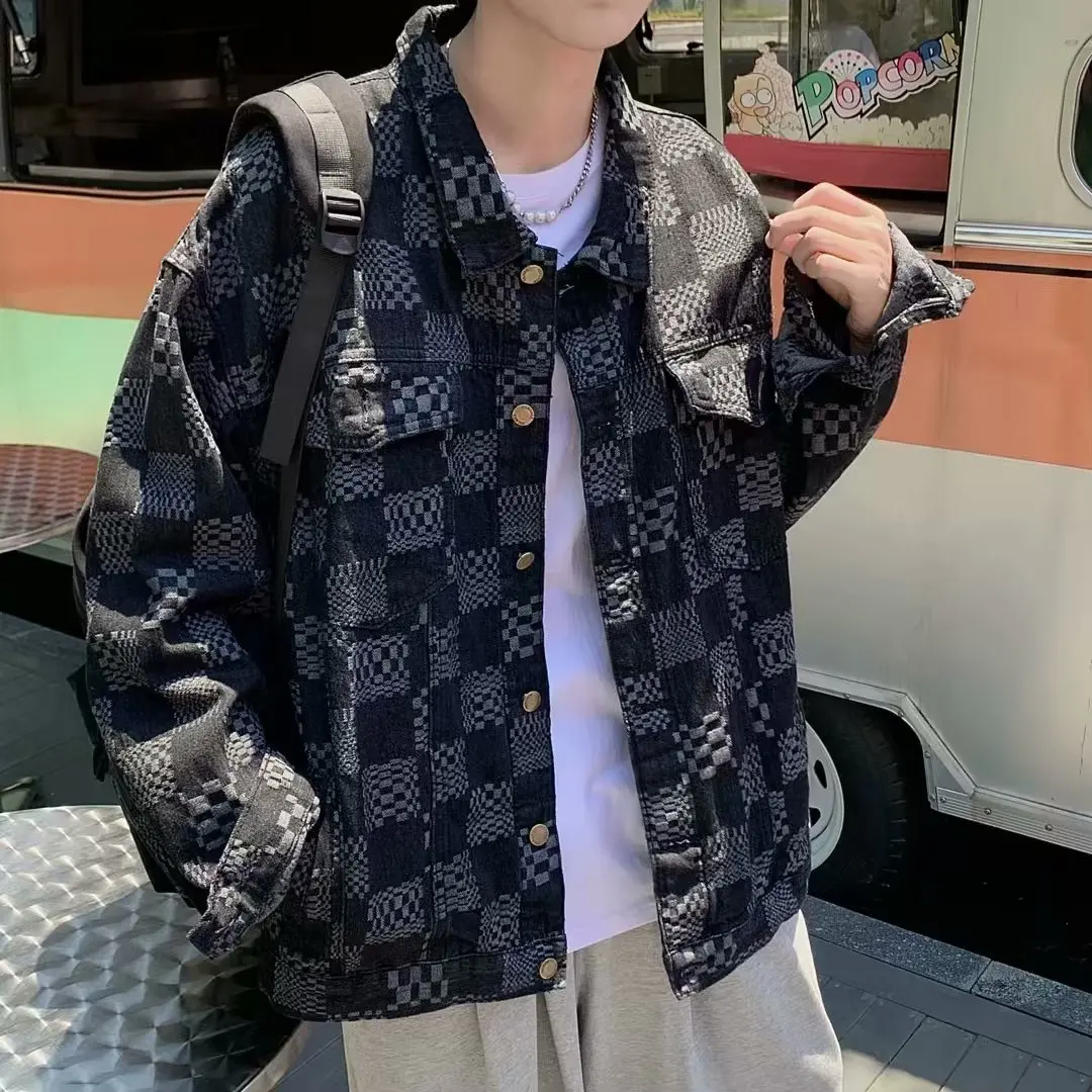 Vintage Cheered Denim Jaet Men's Loose Fit Japanese Sle Retro Design Autumn New Arrival Outerwear for Teenagers
Vintage Cheered Denim Jaet Men's Loose Fit Japanese Sle Retro Design Autumn New Arrival Outerwear for Teenagers