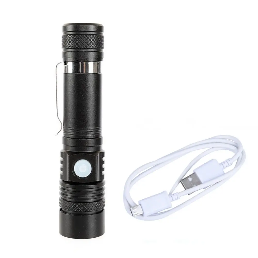 with Pen Clip T6 Strong Light Flashlight Telescopic Zoom Aluminium Alloy Usb Telescopic Zoom Flashlight USB Charging T6
with Pen Clip T6 Strong Light Flashlight Telescopic Zoom Aluminium Alloy Usb Telescopic Zoom Flashlight USB Charging T6