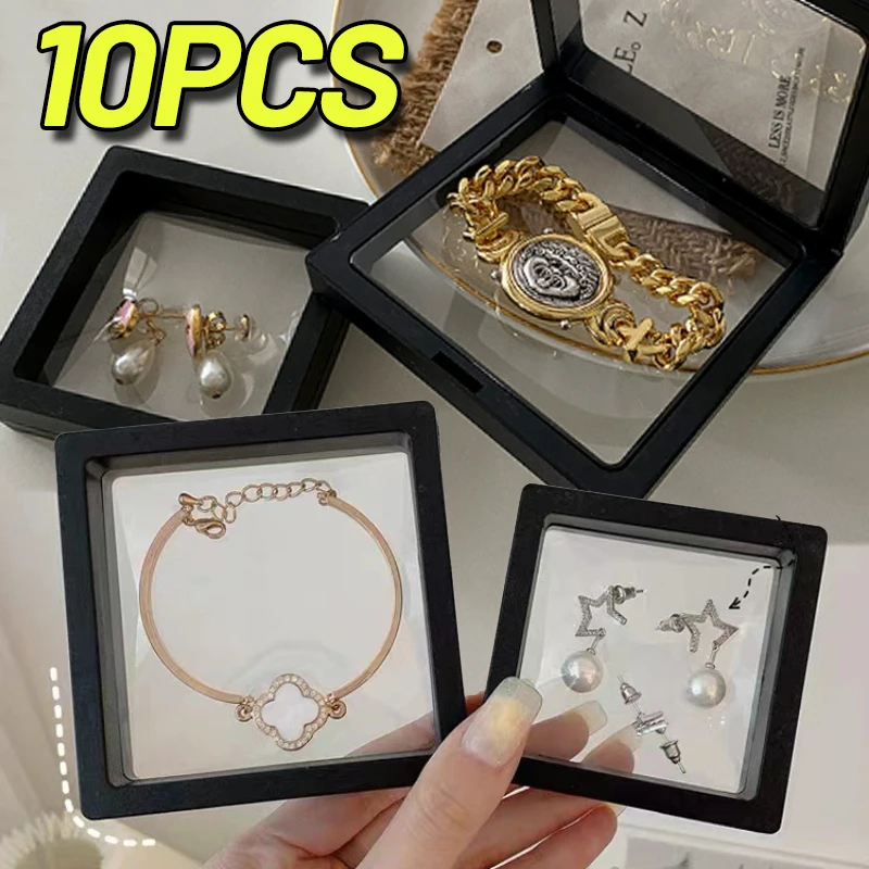 1/5/10pcs Transparent Floating Display Box Plastic Film Jewelry Packaging Box for Jewelry Necklace Ring Collectible Storage Box
1/5/10pcs Transparent Floating Display Box Plastic Film Jewelry Packaging Box for Jewelry Necklace Ring Collectible Storage Box