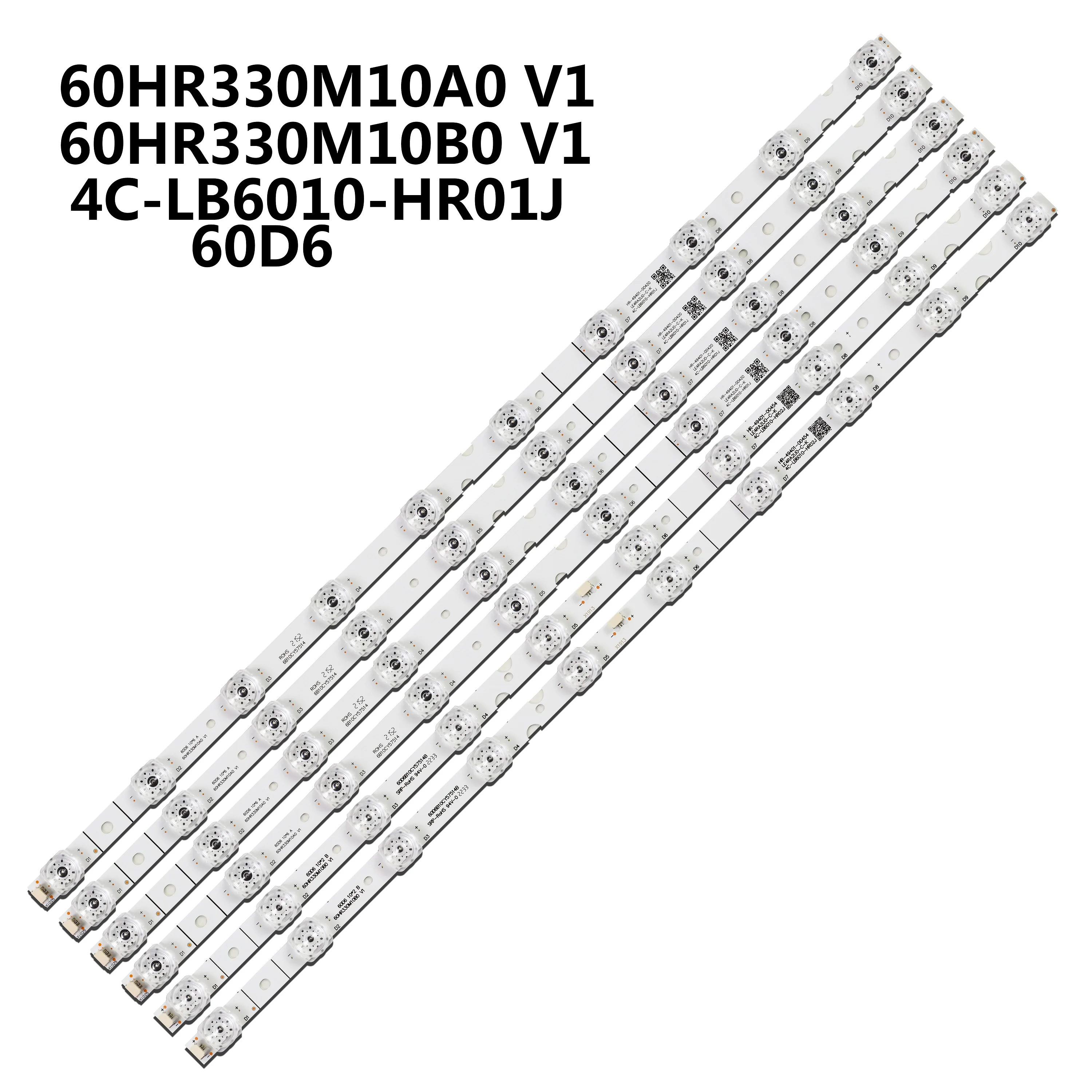 6 шт./компл. светодиодная лента для 4C-LB6010-YH01J YH02J HR01J HR02J 60HR330M10A0 V1 60EP660 60U5950C 60F60 60D6 60p65us 605850C
6 шт./компл. светодиодная лента для 4C-LB6010-YH01J YH02J HR01J HR02J 60HR330M10A0 V1 60EP660 60U5950C 60F60 60D6 60p65us 605850C