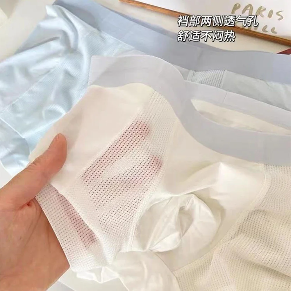 Ice Silk Men Elastic Underwear Boxer Briefs Qucik-Dry Shorts Panties Bulge Pouch Nightgown Boys Swimwear Trunks Underpants
Ice Silk Men Elastic Underwear Boxer Briefs Qucik-Dry Shorts Panties Bulge Pouch Nightgown Boys Swimwear Trunks Underpants