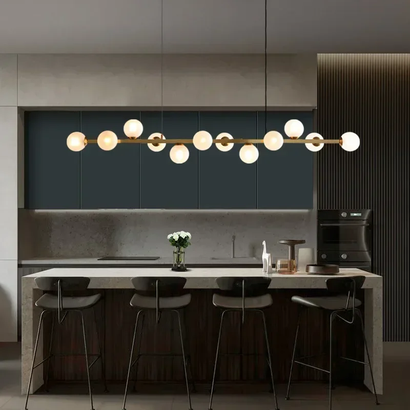 Nordic Long Restaurant Pendant Lights Glass G9 for Dining Room Food Tables KITCHEN ISLAN Chandelier Home Decor Lusters Luminaire
Nordic Long Restaurant Pendant Lights Glass G9 for Dining Room Food Tables KITCHEN ISLAN Chandelier Home Decor Lusters Luminaire