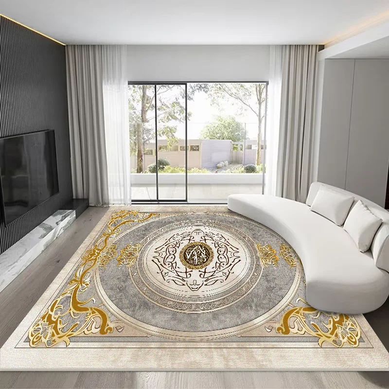 Large Size Luxury Golden Carpet Living Room Decoration Home Sofa Table Beside Rug Bedroom Hotel Hall Non-slip Floor Mat Washable
Large Size Luxury Golden Carpet Living Room Decoration Home Sofa Table Beside Rug Bedroom Hotel Hall Non-slip Floor Mat Washable