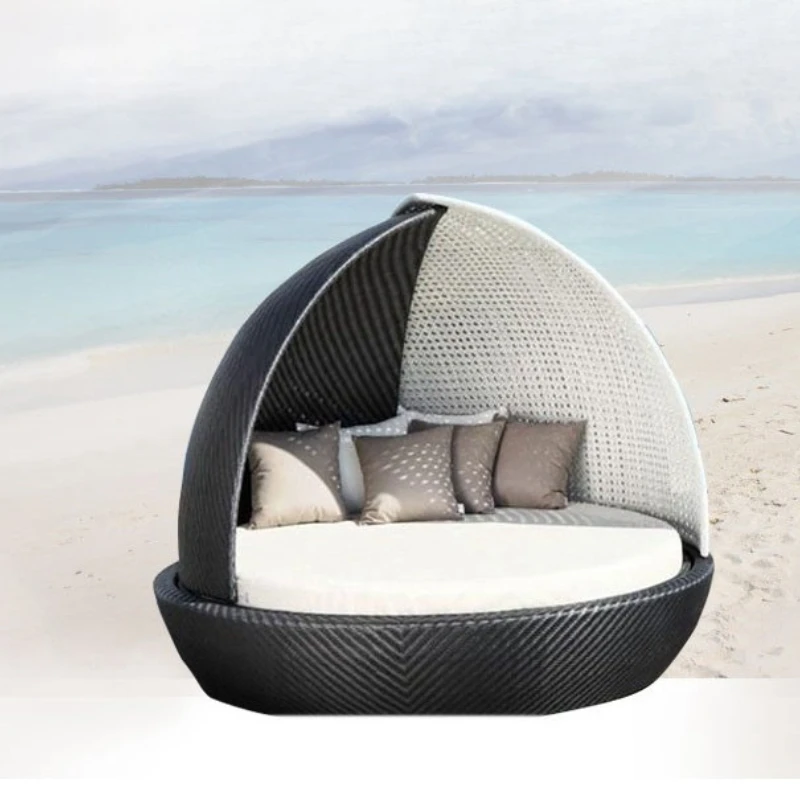Outdoor bed rattan courtyard garden leisure rattan bed sofa waterproof and sun protection
Outdoor bed rattan courtyard garden leisure rattan bed sofa waterproof and sun protection
