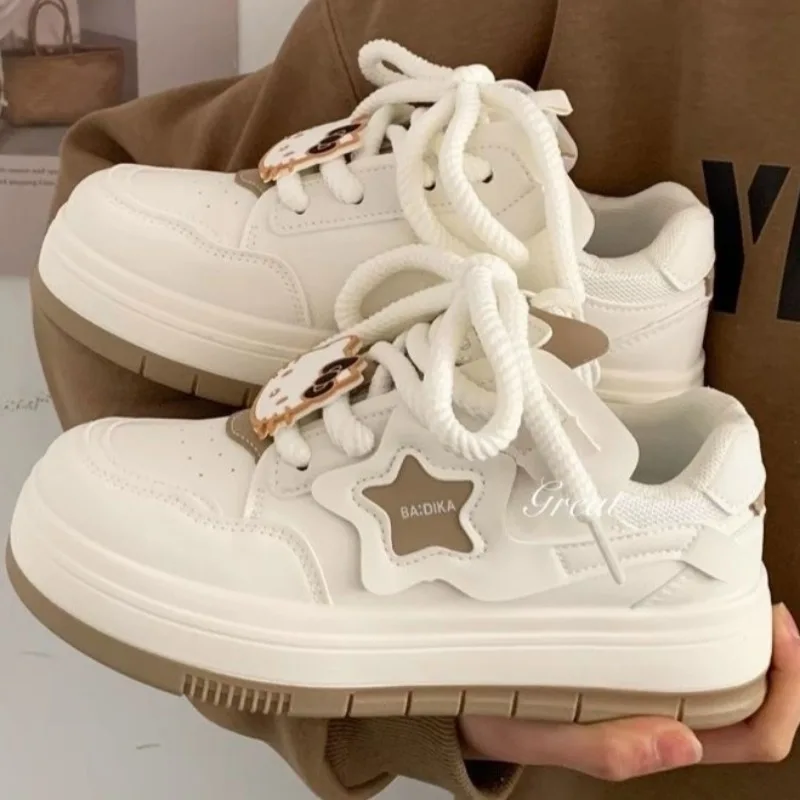 Spring and Autumn Lace-up Sneakers Women 2024 New Fashion Round Toe Shoes Outdoor Casual Cute Sneakers Women Zapatos De Mujer
Spring and Autumn Lace-up Sneakers Women 2024 New Fashion Round Toe Shoes Outdoor Casual Cute Sneakers Women Zapatos De Mujer