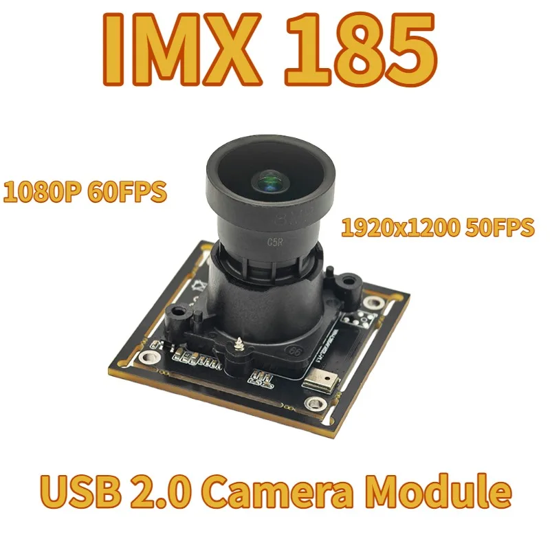 IMX185 USB Camera Module 2MP 1080P 60FPS 1/1.9'' Starvis F1.0 Aperture M16 Lens 130° Wide Angle UVC Web Cam with Mic for PC
IMX185 USB Camera Module 2MP 1080P 60FPS 1/1.9'' Starvis F1.0 Aperture M16 Lens 130° Wide Angle UVC Web Cam with Mic for PC
