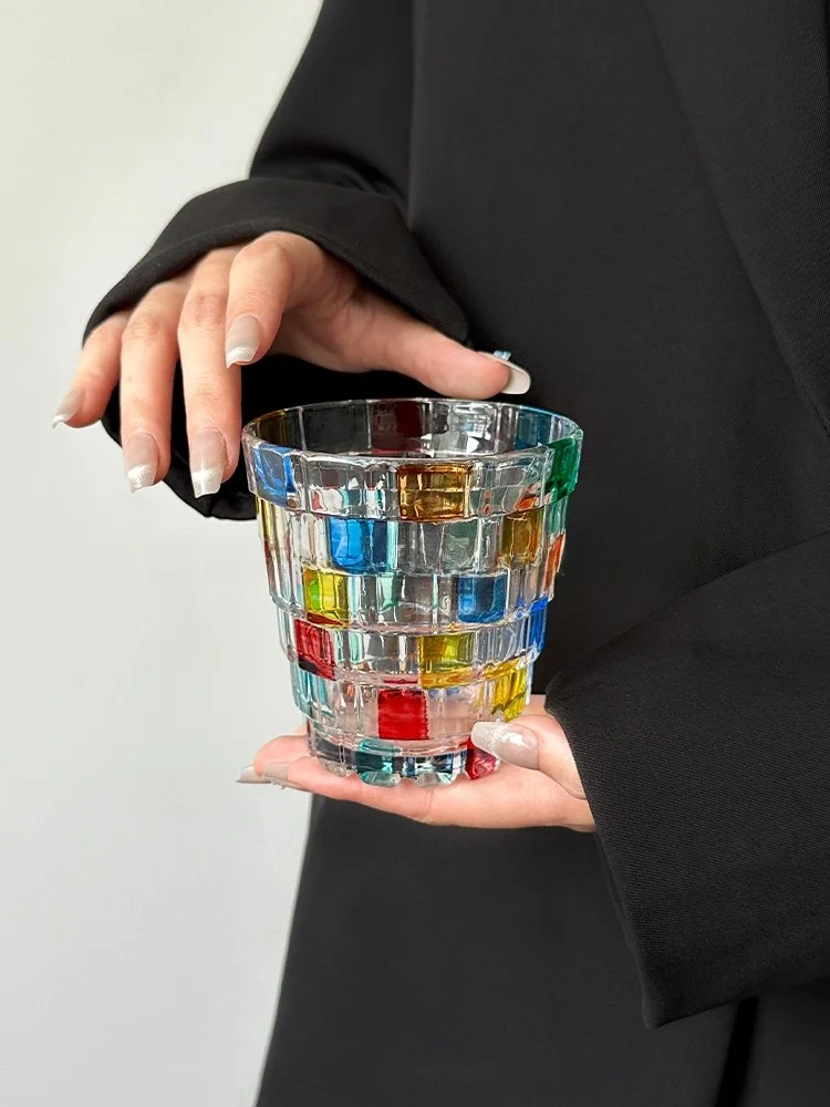 Artificially Hand-Painted Rainbow Light Projecting Whiskey Glass Unique Glass Cup Nordic Style Single Layer Universa...
Artificially Hand-Painted Rainbow Light Projecting Whiskey Glass Unique Glass Cup Nordic Style Single Layer Universa...