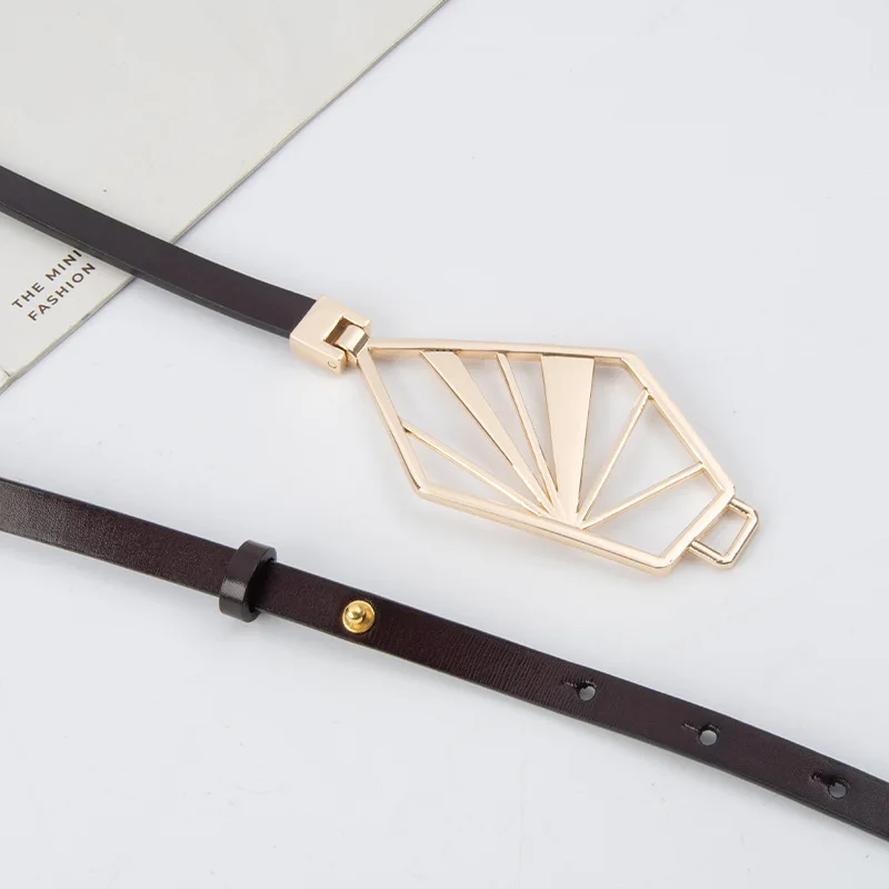 Genuine Leather Women's Thin Waistband Cowhide Paired with Skirt Dress Decoration Women's Waist Cinching Slimming Women's Belt
Genuine Leather Women's Thin Waistband Cowhide Paired with Skirt Dress Decoration Women's Waist Cinching Slimming Women's Belt