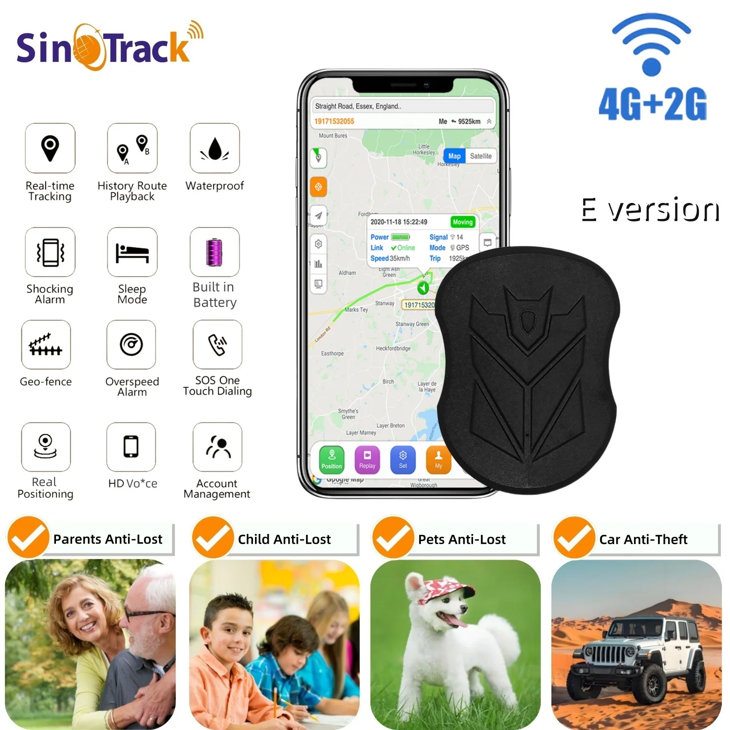 European Exclusive 4G ST-905L-E/ST915L-E Waterproof GPS Tracker Magnet Long Standby Battery for Kid Parents Anti-Lost Device
European Exclusive 4G ST-905L-E/ST915L-E Waterproof GPS Tracker Magnet Long Standby Battery for Kid Parents Anti-Lost Device