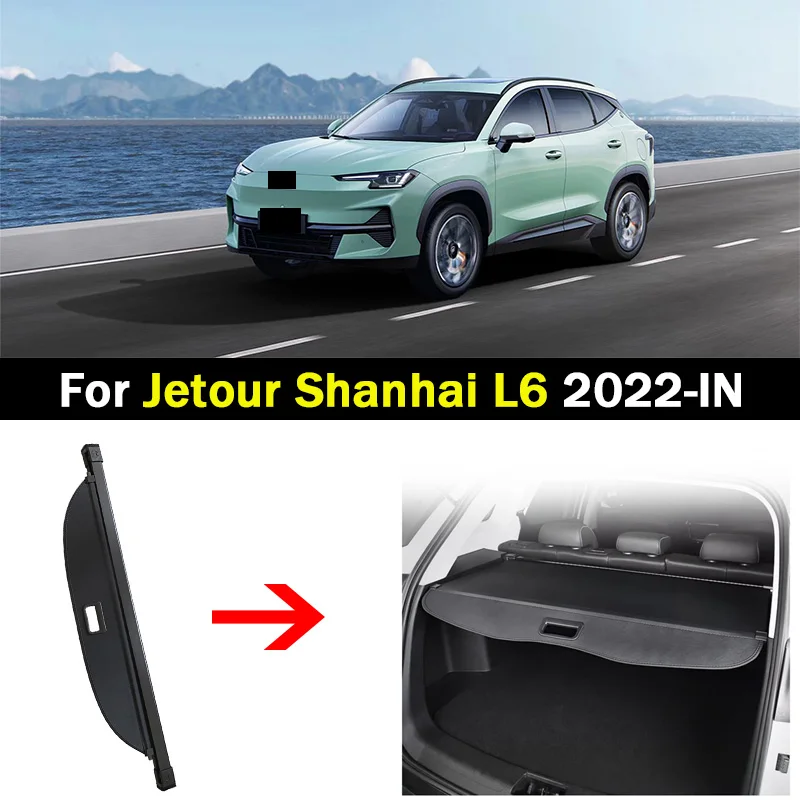 Car Rear Trunk Cargo Cover For Jetour Shanhai L6 2022 2023 2024 2025-IN Luggage Storage Security Shield Curtain Partition Mat
Car Rear Trunk Cargo Cover For Jetour Shanhai L6 2022 2023 2024 2025-IN Luggage Storage Security Shield Curtain Partition Mat