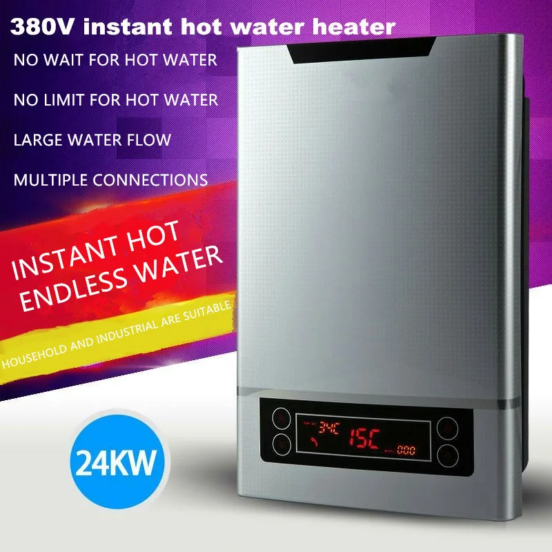 380V Commercial&Household use12000W/15000W/18000W/21000W/24000W/27000W Electric Tankless Instantaneous Hot Shower Water Heaters
380V Commercial&Household use12000W/15000W/18000W/21000W/24000W/27000W Electric Tankless Instantaneous Hot Shower Water Heaters
