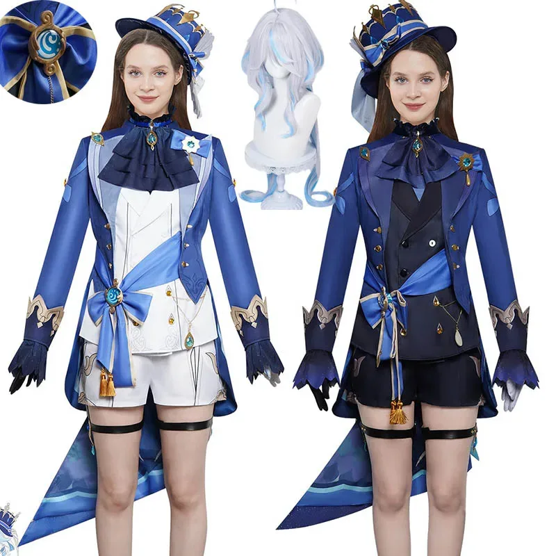 Furina Cosplay Costume Furina de Fontaine Focalors Cospaly Outfits with Hat For Anime Comic Con
Furina Cosplay Costume Furina de Fontaine Focalors Cospaly Outfits with Hat For Anime Comic Con