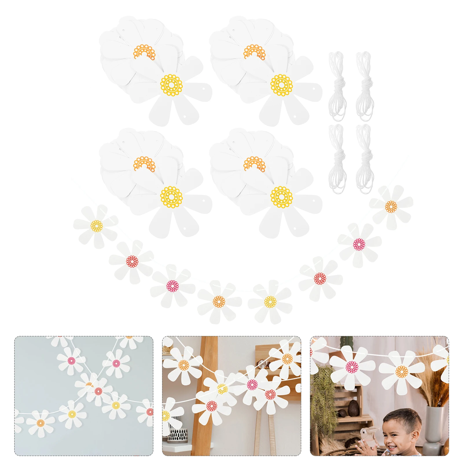 5 Pcs Garland Party Banner Daisy Flower Birthday Banners Hanging Flag Floral Decorations
5 Pcs Garland Party Banner Daisy Flower Birthday Banners Hanging Flag Floral Decorations