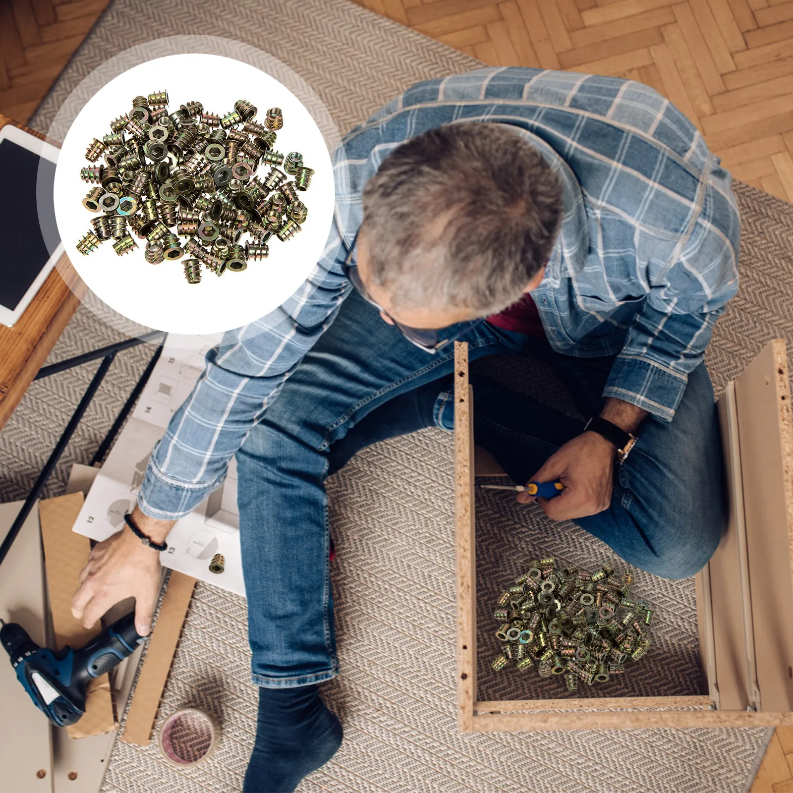 100 шт. гайок с шайбой из цинкового сплава, с внутренним шестигранником, резьбовые вставки для деревянной мебели, винтовые крепежные соединители, фурнитура
100 шт. гайок с шайбой из цинкового сплава, с внутренним шестигранником, резьбовые вставки для деревянной мебели, винтовые крепежные соединители, фурнитура