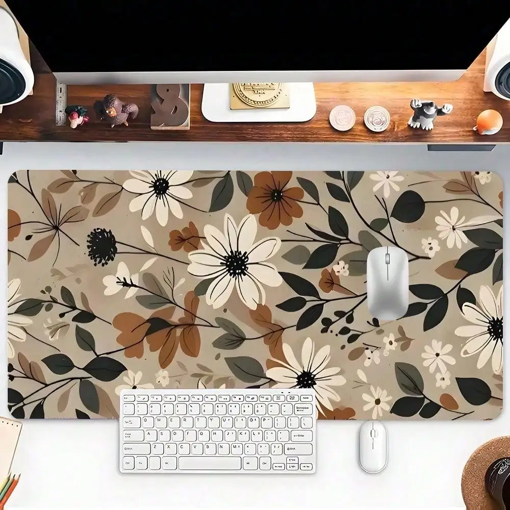 1pc Floral Pattern Mouse Pad Boho Flowers Mousepad Extra Large Desk Mat With Stitched Edge Non-Slip Rubber Base For Home Office Decor Desk Pad 35.4x15.7 Inch As Gifts For Friends Back To School
1pc Floral Pattern Mouse Pad Boho Flowers Mousepad Extra Large Desk Mat With Stitched Edge Non-Slip Rubber Base For Home Office Decor Desk Pad 35.4x15.7 Inch As Gifts For Friends Back To School