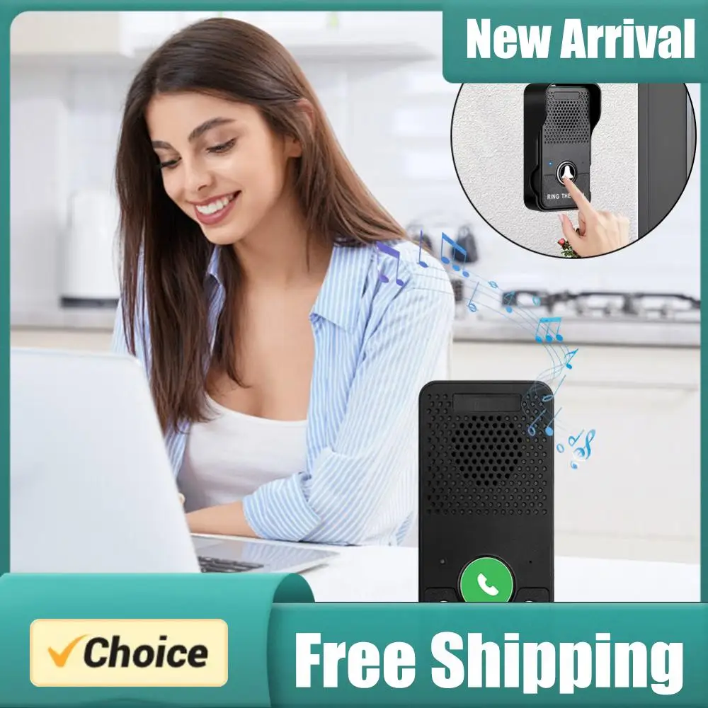 Wireless Doorbell Rechargeable Battery Hands Free Full Duplex Intercom Door Bell Full Duplex Two Way Intercom for House Office
Wireless Doorbell Rechargeable Battery Hands Free Full Duplex Intercom Door Bell Full Duplex Two Way Intercom for House Office