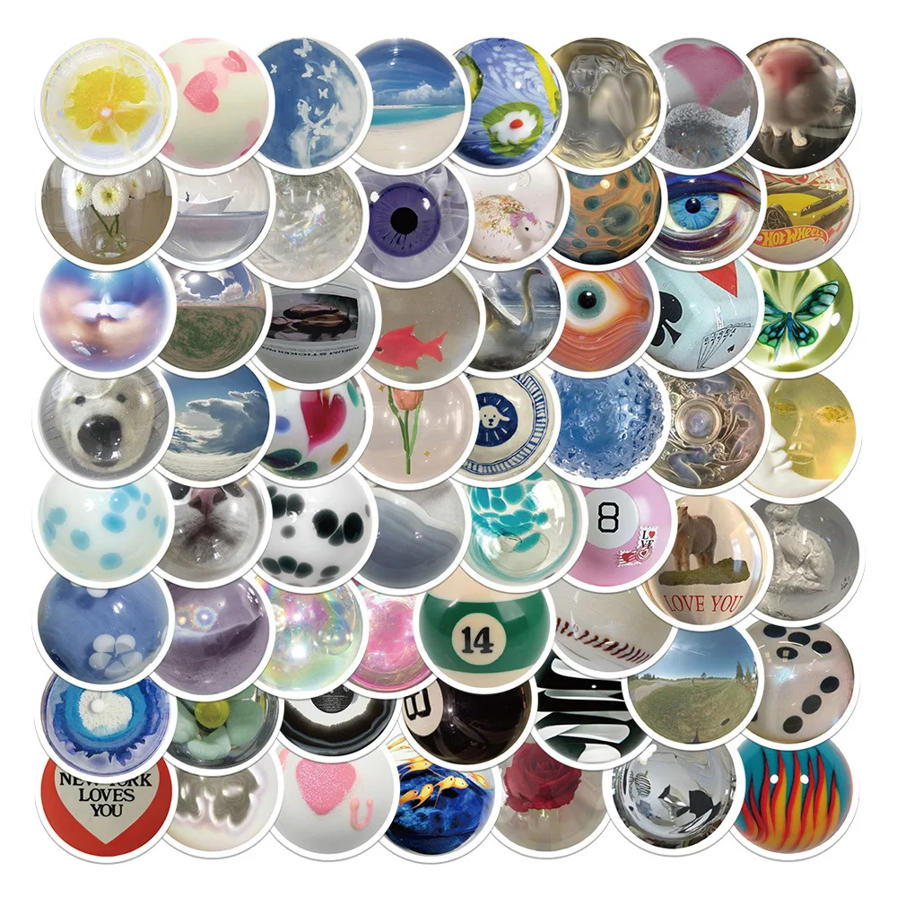 60Pcs Ins Style Cute Glass Bead Stickers Aesthetic Cat Eyes Cartoon Decals Graffiti DIY Phone Skateboard Suitcase Helmet
60Pcs Ins Style Cute Glass Bead Stickers Aesthetic Cat Eyes Cartoon Decals Graffiti DIY Phone Skateboard Suitcase Helmet