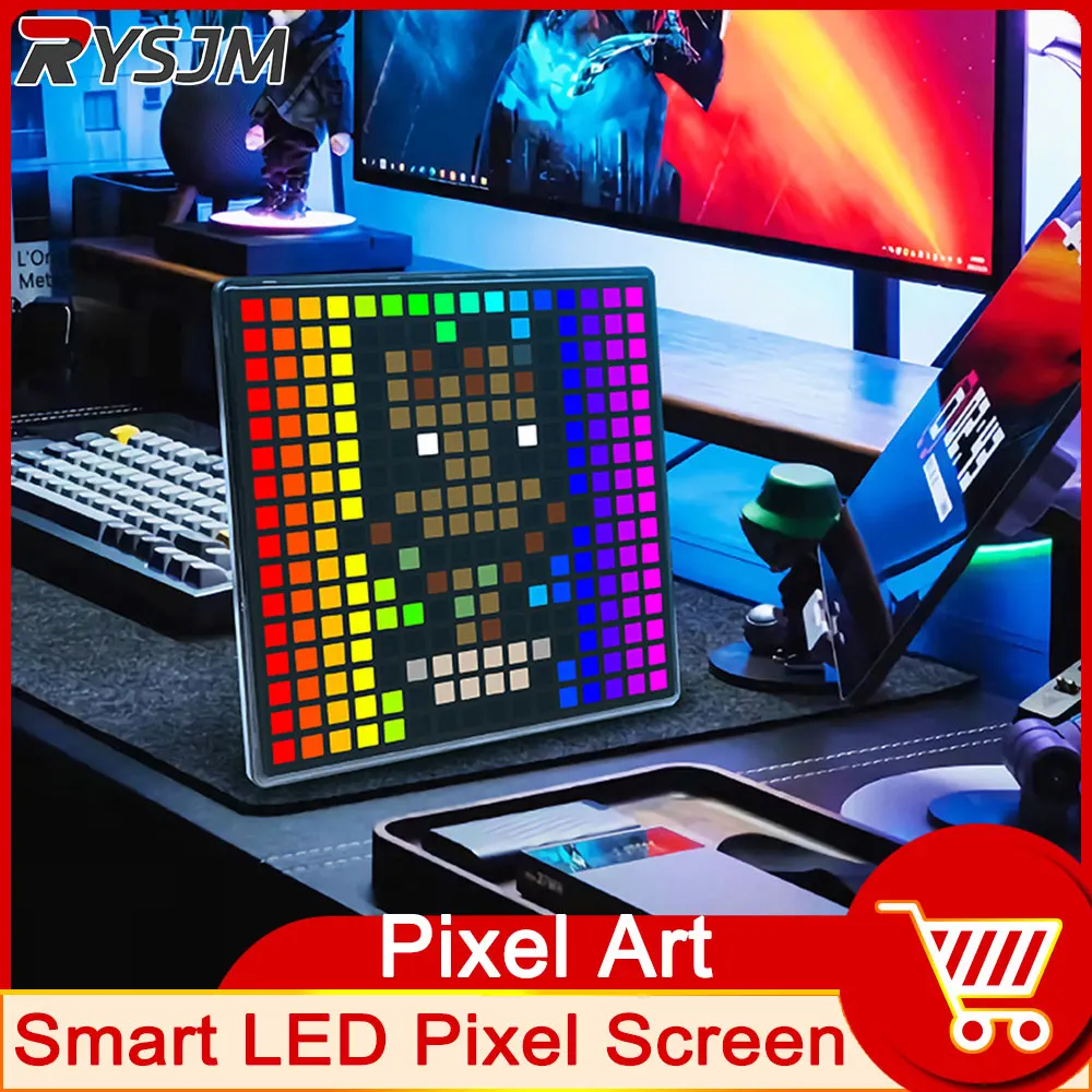 Светодиодный пиксельный матричный дисплей 32x32 64x64 RGB Цифровая лампа Панель DIY Художественный дисплей Игры Аниме Декор комнаты Рамка Управление через приложение Индивидуальное
Светодиодный пиксельный матричный дисплей 32x32 64x64 RGB Цифровая лампа Панель DIY Художественный дисплей Игры Аниме Декор комнаты Рамка Управление через приложение Индивидуальное
