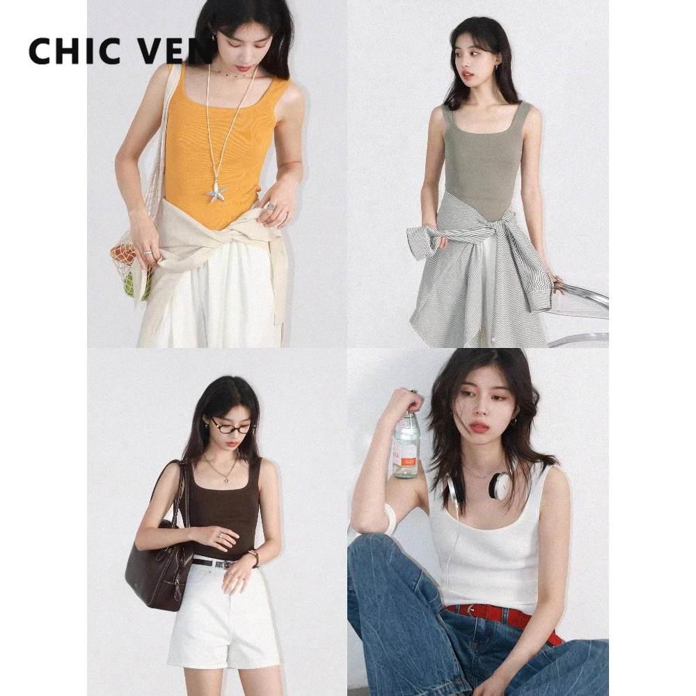CHIC VEN женские майки однотонные свободные повседневные новые майки с квадратным вырезом женский топ облегающий пуловер майки лето 2025 одежда
CHIC VEN женские майки однотонные свободные повседневные новые майки с квадратным вырезом женский топ облегающий пуловер майки лето 2025 одежда