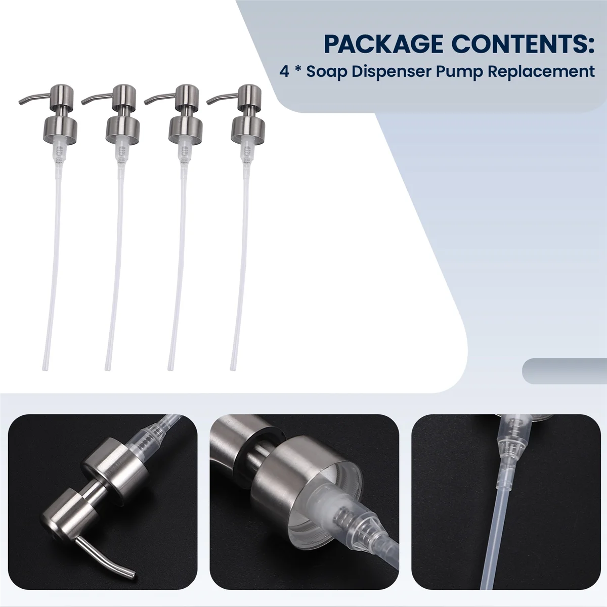 A06K 4 шт. сменный насос для дозатора мыла из нержавеющей стали, насос для дозатора лосьона для обычных бутылок с шеей 28/400 для ванной комнаты
A06K 4 шт. сменный насос для дозатора мыла из нержавеющей стали, насос для дозатора лосьона для обычных бутылок с шеей 28/400 для ванной комнаты