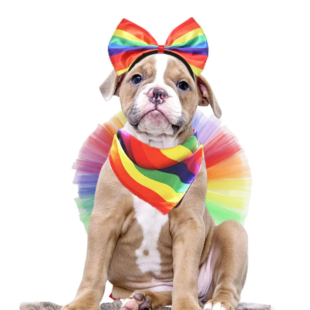 Pride Month Decorations Puppy Accessories for Dogs Triangle Bandana Tutu Textured Plastic Dress Rainbow Scarf Skirt Small
Pride Month Decorations Puppy Accessories for Dogs Triangle Bandana Tutu Textured Plastic Dress Rainbow Scarf Skirt Small