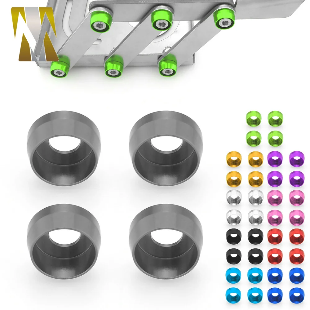 Motorcycle Rear Rack Backrest Frame Bracket Iron Sleeve Aluminum Sleeve Screw Washer Universal Accessories