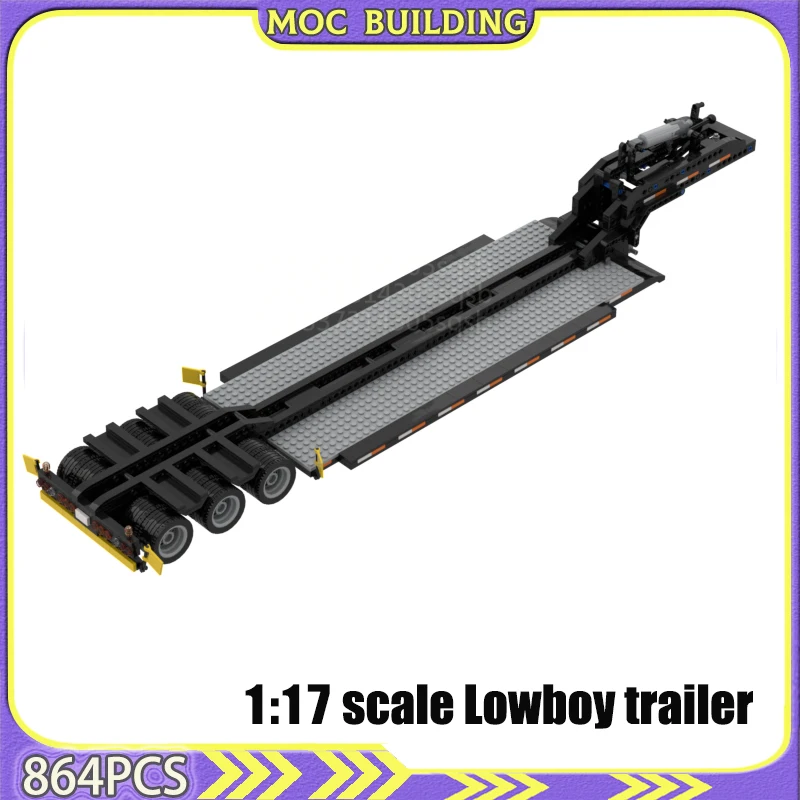 1:17 scale Lowboy Trailer Car MOC Building Blocks Model DIY Assemble Bricks Bricks Toy Gift
1:17 scale Lowboy Trailer Car MOC Building Blocks Model DIY Assemble Bricks Bricks Toy Gift