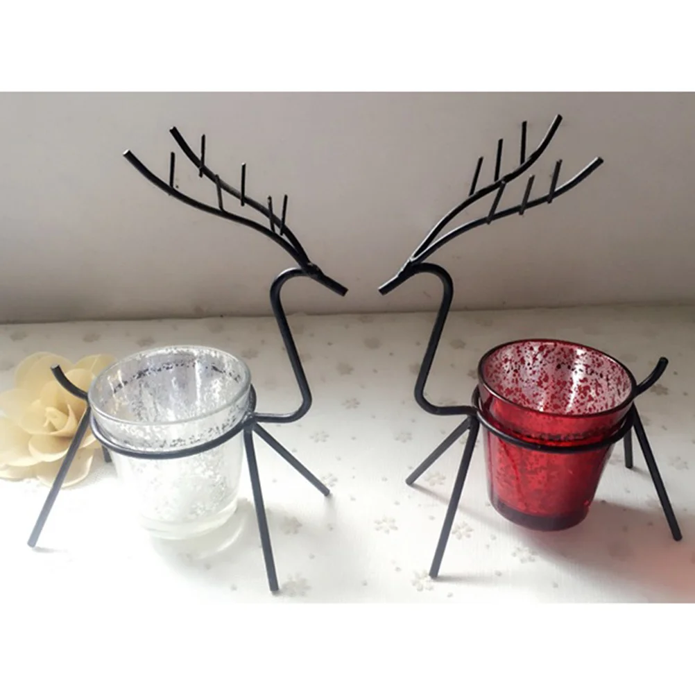 Vintage Elk Holder Iron Candlestick Black Classic Table Sconce Wedding Christmas Party Home Decor Holder 
Vintage Elk Holder Iron Candlestick Black Classic Table Sconce Wedding Christmas Party Home Decor Holder